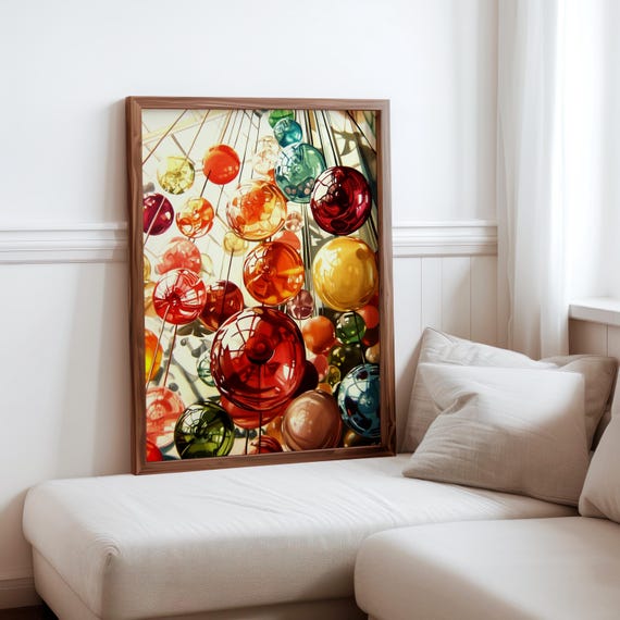Charles Bell Inspired Photorealism Poster Vintage Gumball Print Colourful Retro Sweetshop Hyper Realistic Candy Machine 1980s