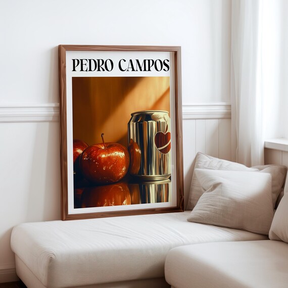 Pedro Campos Inspired Photorealism Print Hyperrealistic Object Posters Modern Realism Wall Decor Realistic Soda Can Fruit Art Print