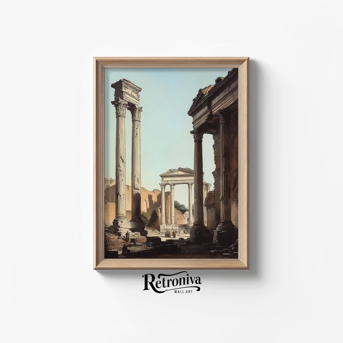 Ancient City Architecture Landscape Vintage Art Print - Image 7
