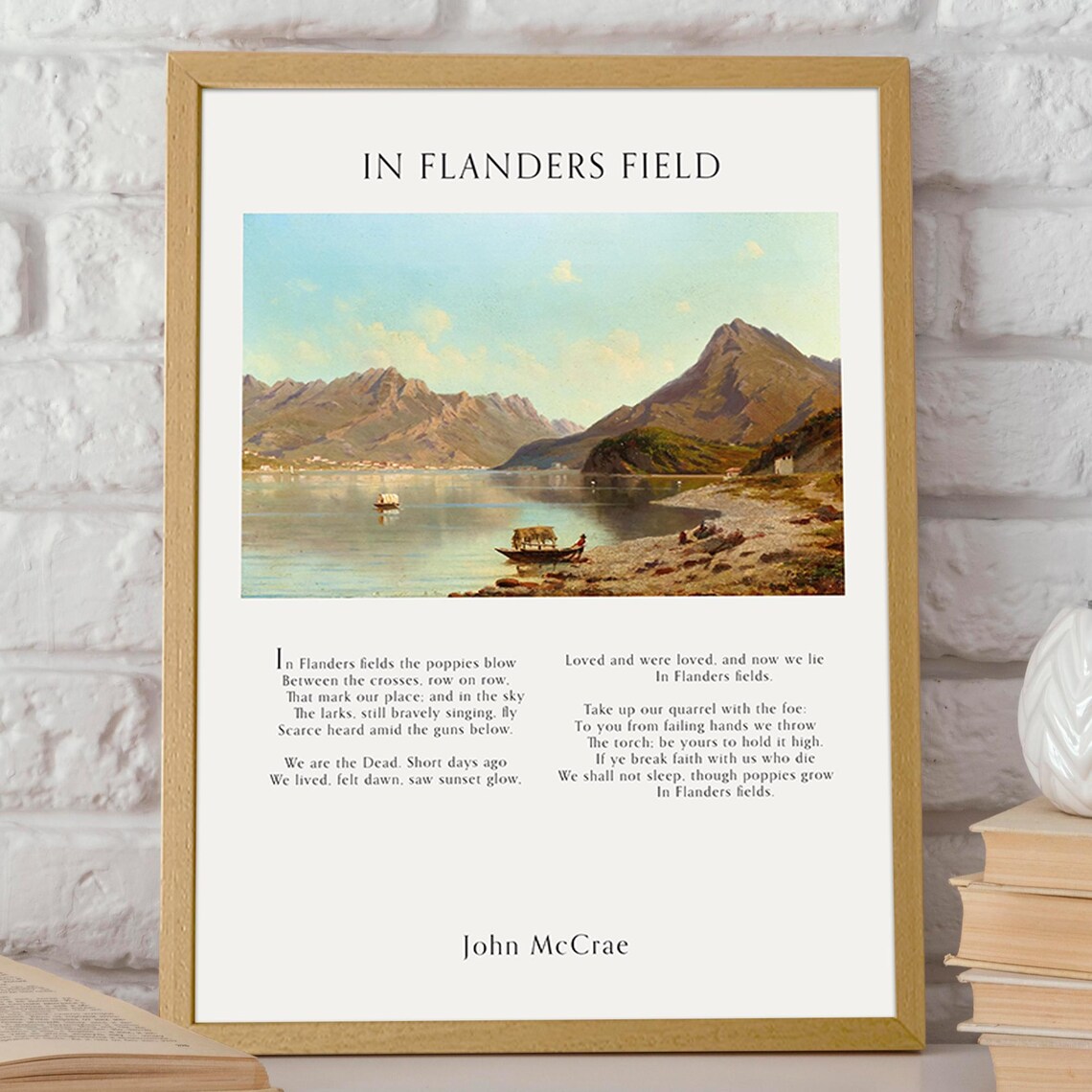In Flanders Fields Remembrance Day Art Poster - Image 2