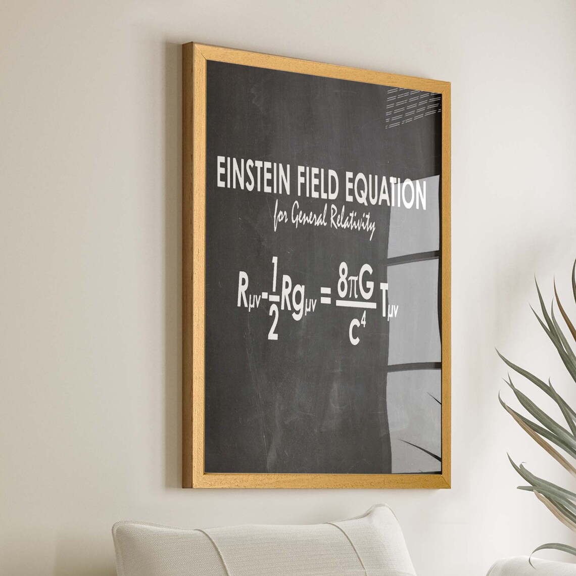 Einstein's Field Equation, Math Patent Poster