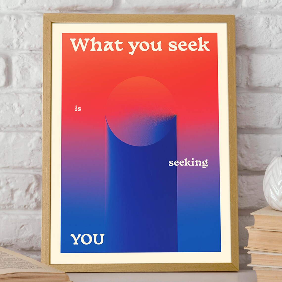 What You Seek Quote Art Print, Mindfulness Decor - Image 2