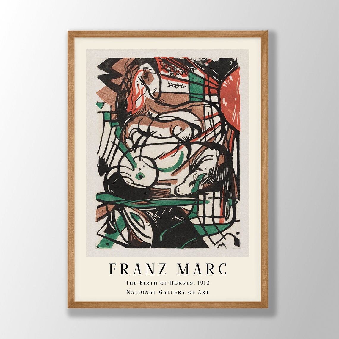 Franz Marc The Birth Of Horses, Abstract Art Print