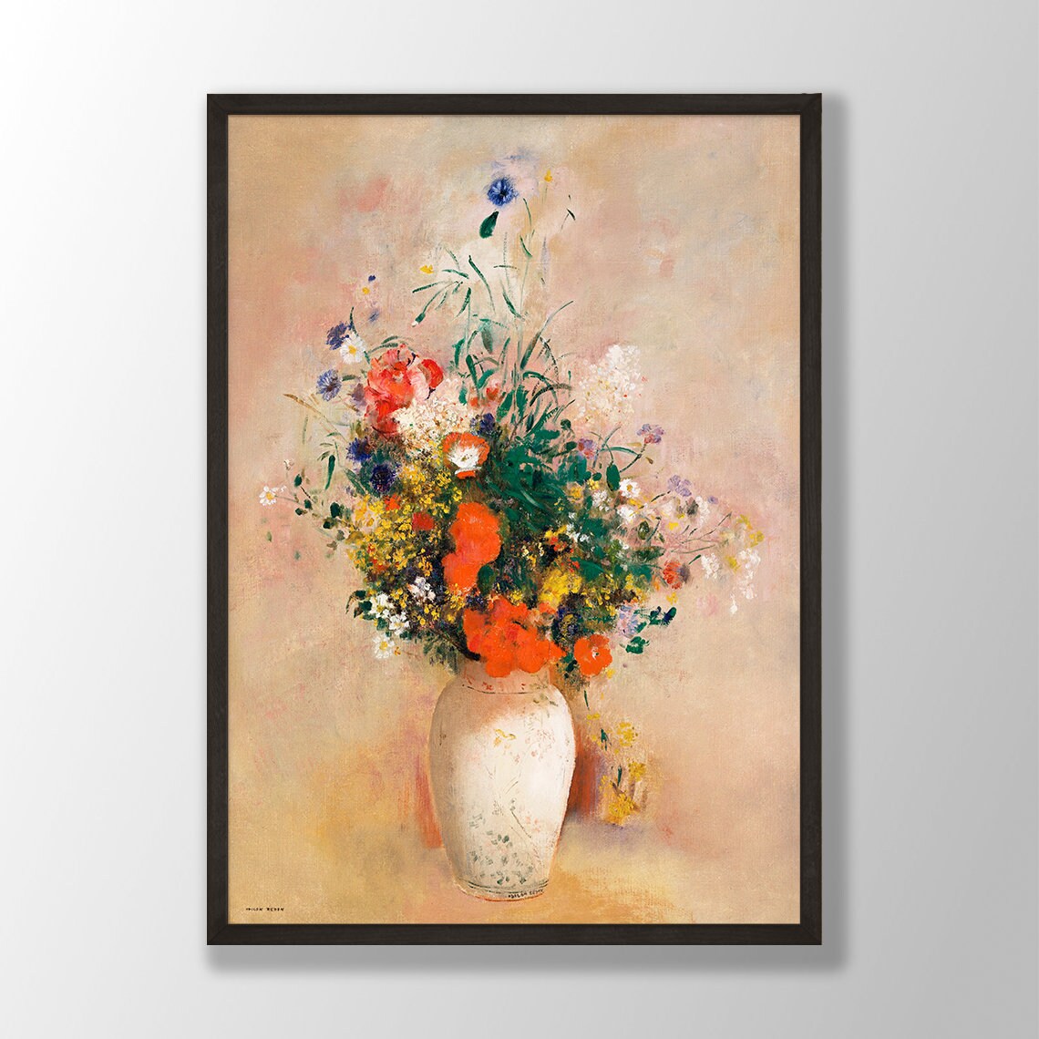 Odilon Redon Vase Of Flowers, Museum Exhibition Poster