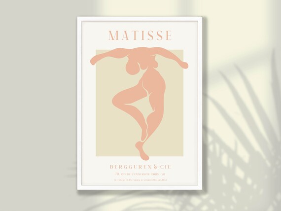 Matisse Blush Dancer With Open Arms Beige Square Gallery Poster