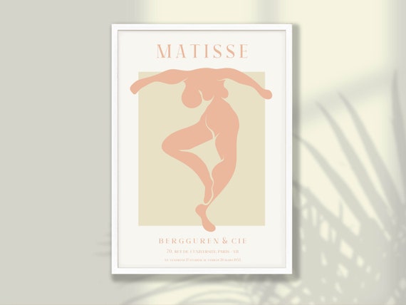 Pink Matisse Art Print No3 Poster Woman Dance Wall Decor Exhibition Home Office