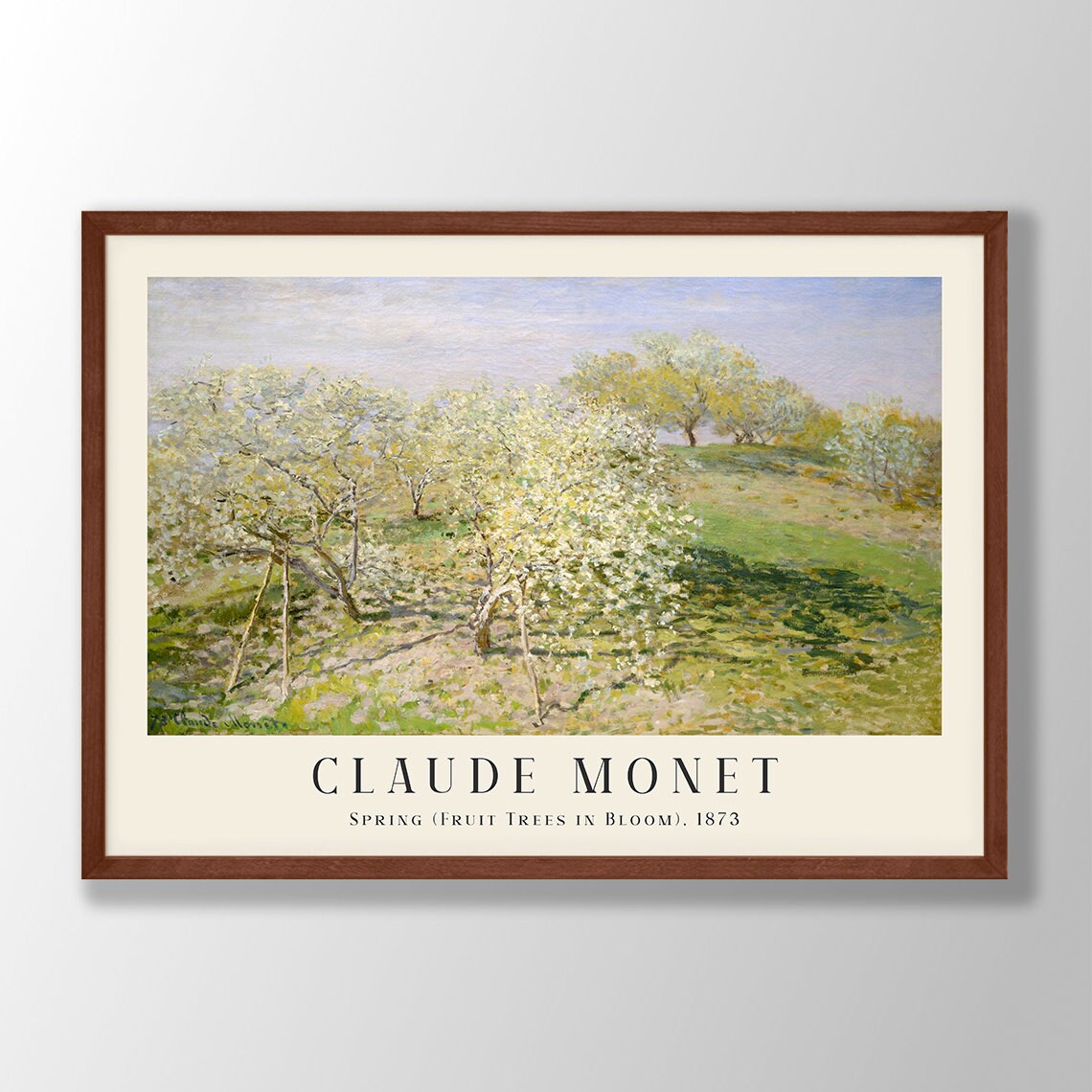 Claude Monet Paintings Exhibition Wall Art Print