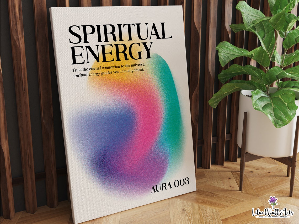 Spiritual Energy Rainbow Aura Gradient Poster Aura 003 Artwork - Image 6