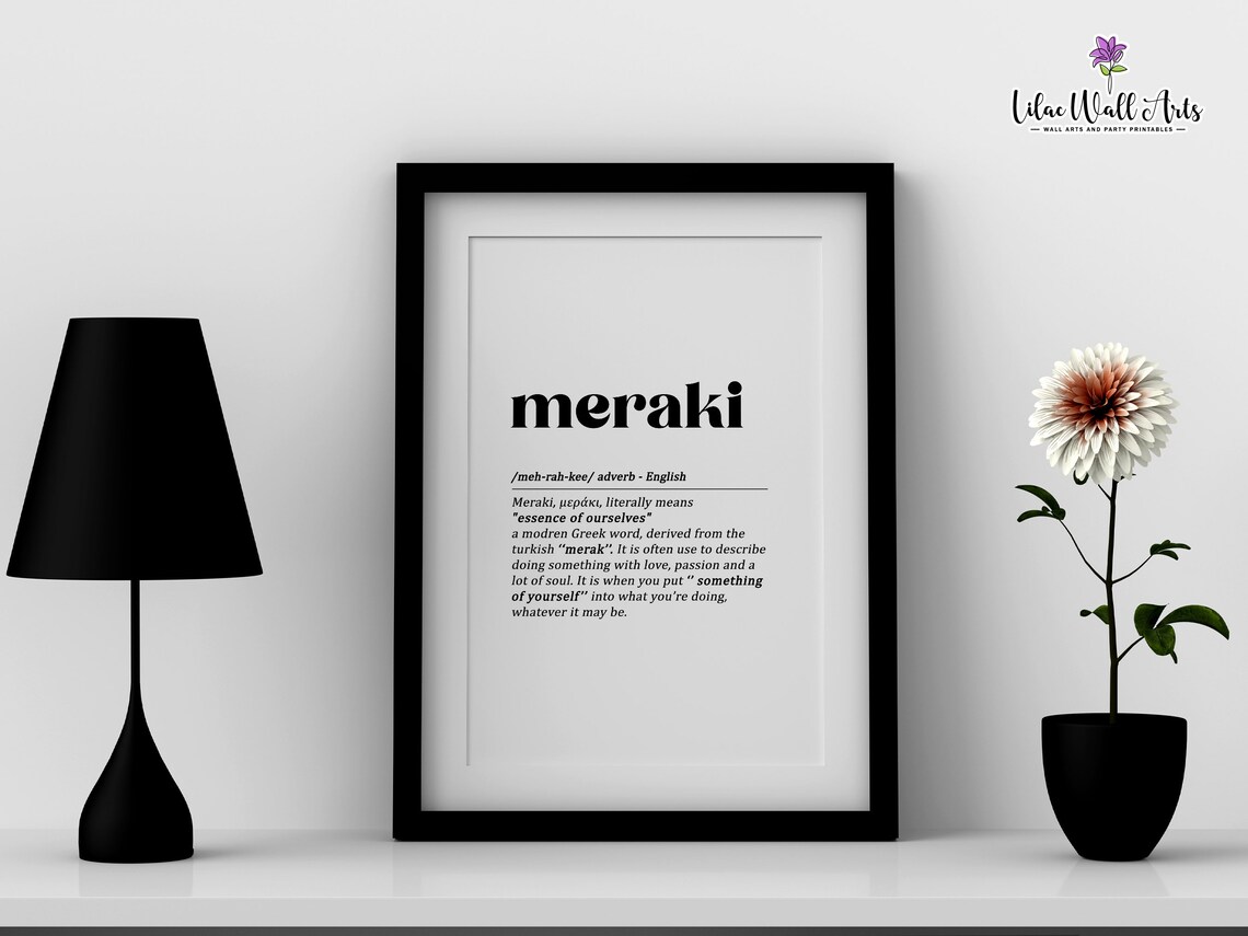 Meraki Definition Greece Scandinavian Nordic Art Print - Image 4