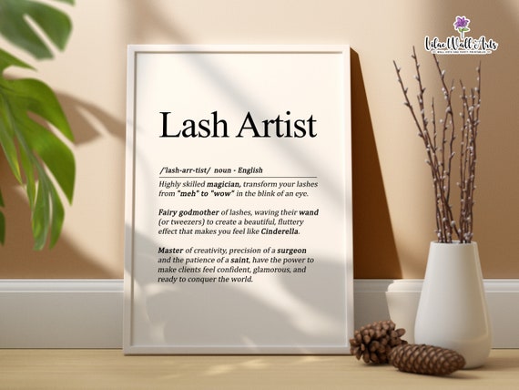 Lash Artist Definition Pmu Artist Lash Extension Lash Boss Beauty Salon Lash Artist Gift Beautician Gift Lash Studio