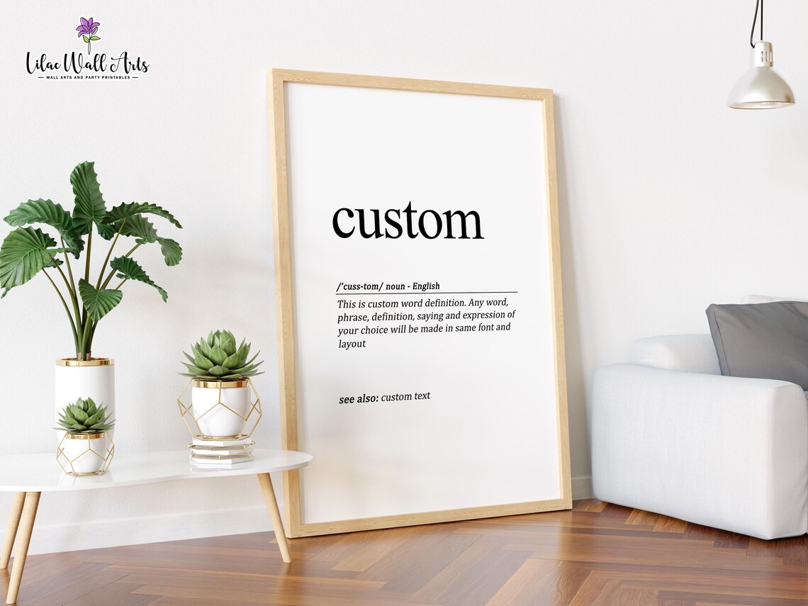 Custom Definition Art Print, Personalized Dictionary Style - Image 2