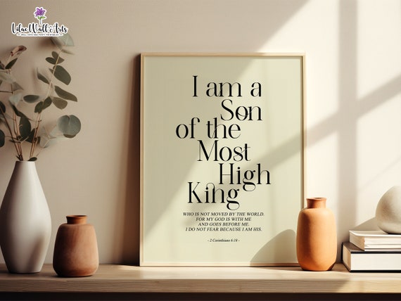 2 Corinthians 6:18 Scripture Nursery Art Print