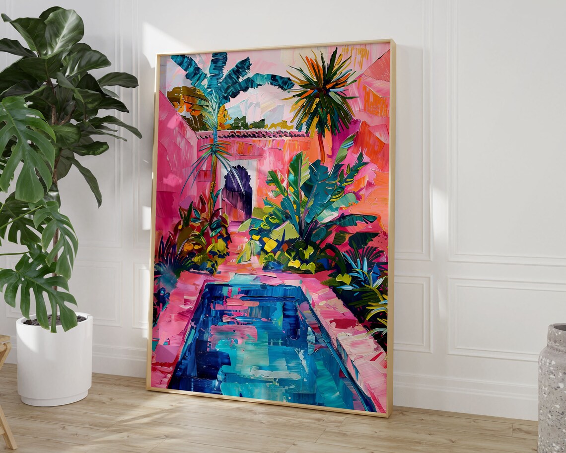 Moroccan Travel Print, Mediterranean Architecture Poster - Image 3