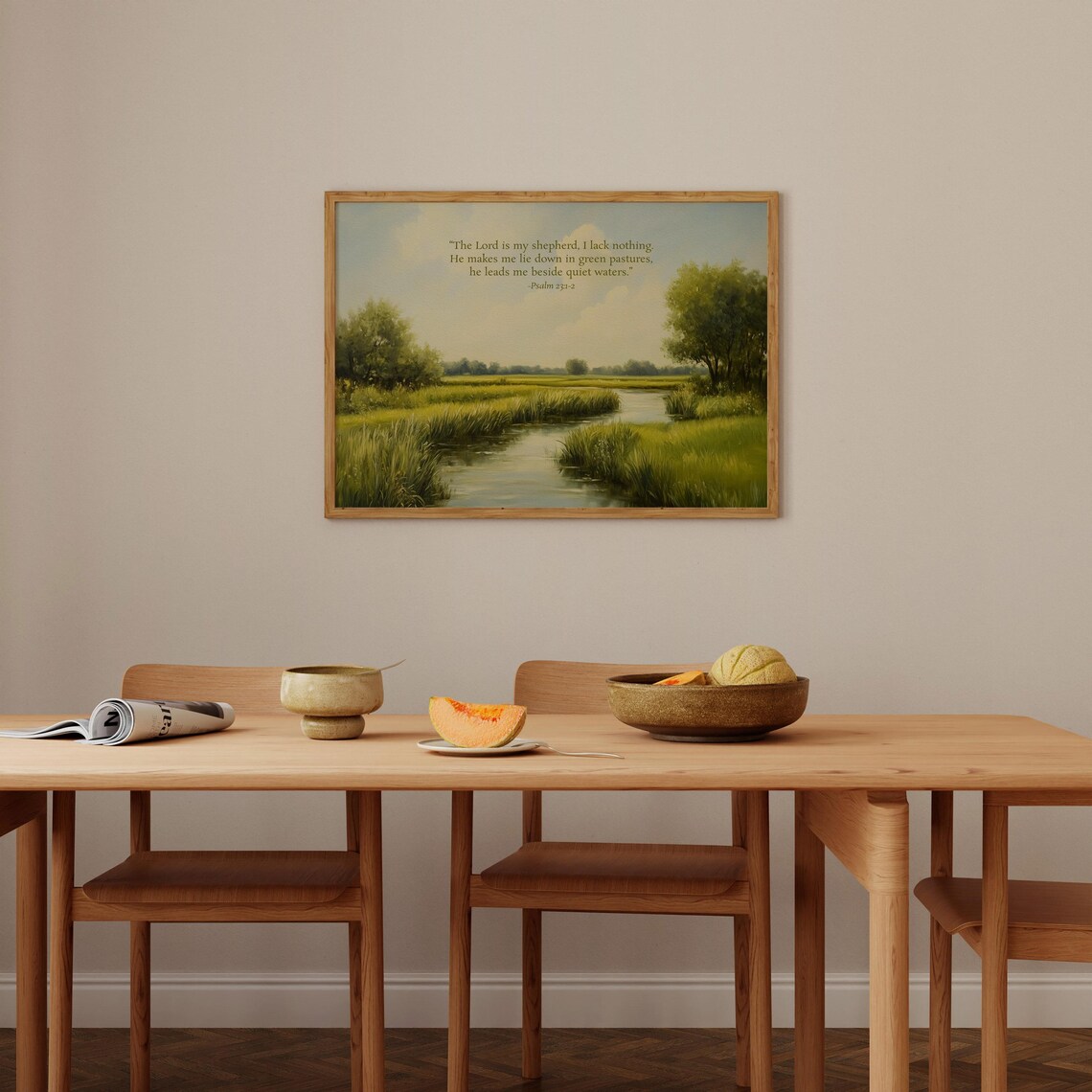 Psalm 231 2 Encouraging Christian Wall Art Vinatge Bible Verse Poster Print Scripture Home Decor Wall Art - Image 5