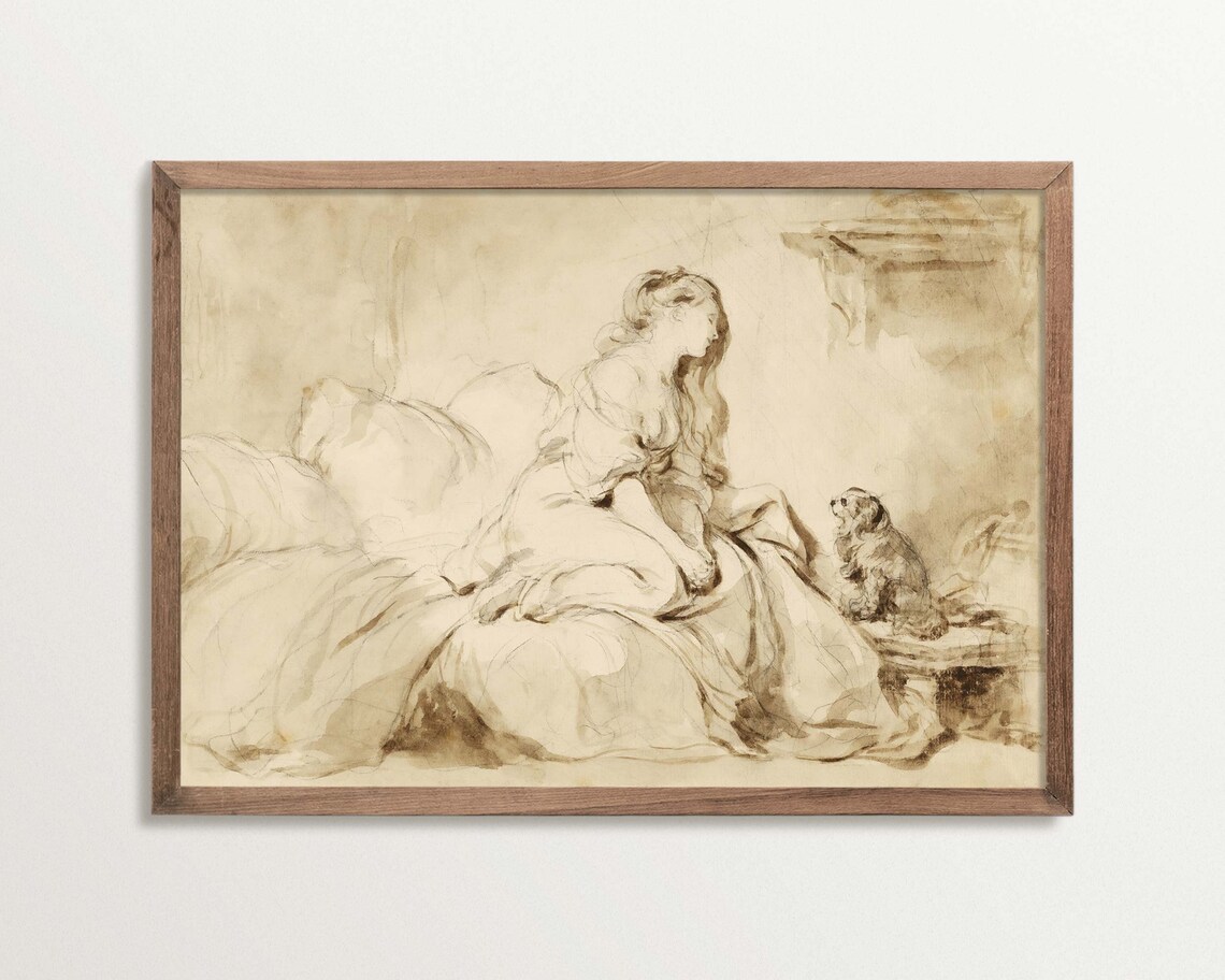 Rococo Coquette Room Decor, Regency Wall Art