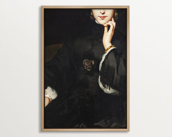 Moody Victorian Portrait, Elegant Antique Interiors