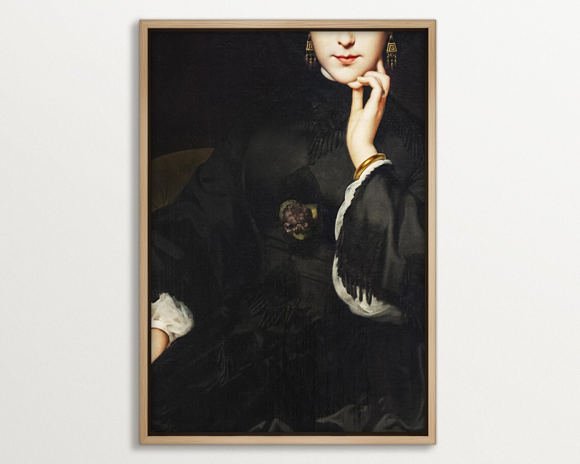 Moody Victorian Portrait, Elegant Antique Interiors