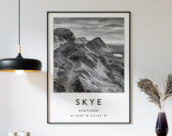 Isle Of Skye Scotland Rugged Mountain Landscape Photography Poster
