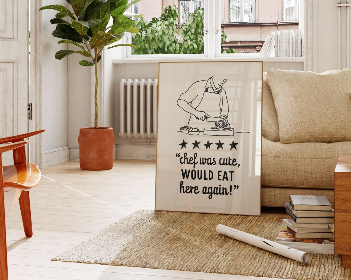 Cute Kitchen Wall Decor Chef Was Cute Poster - Image 2