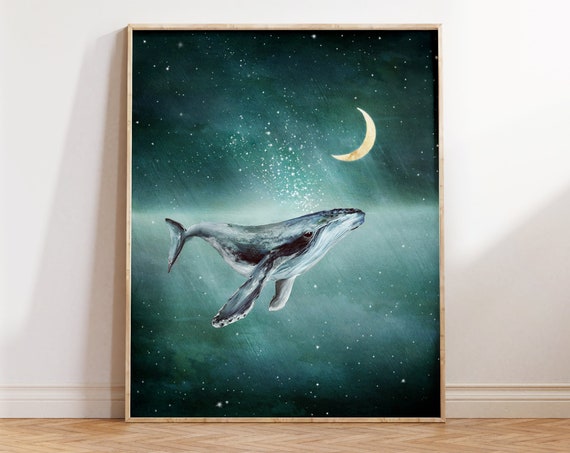 Humpback Whale Nursery Art Print