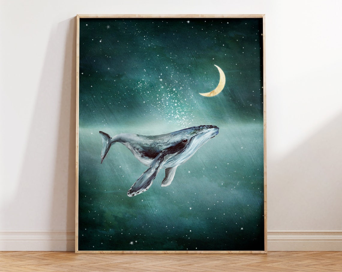 Humpback Whale Nursery Art Print