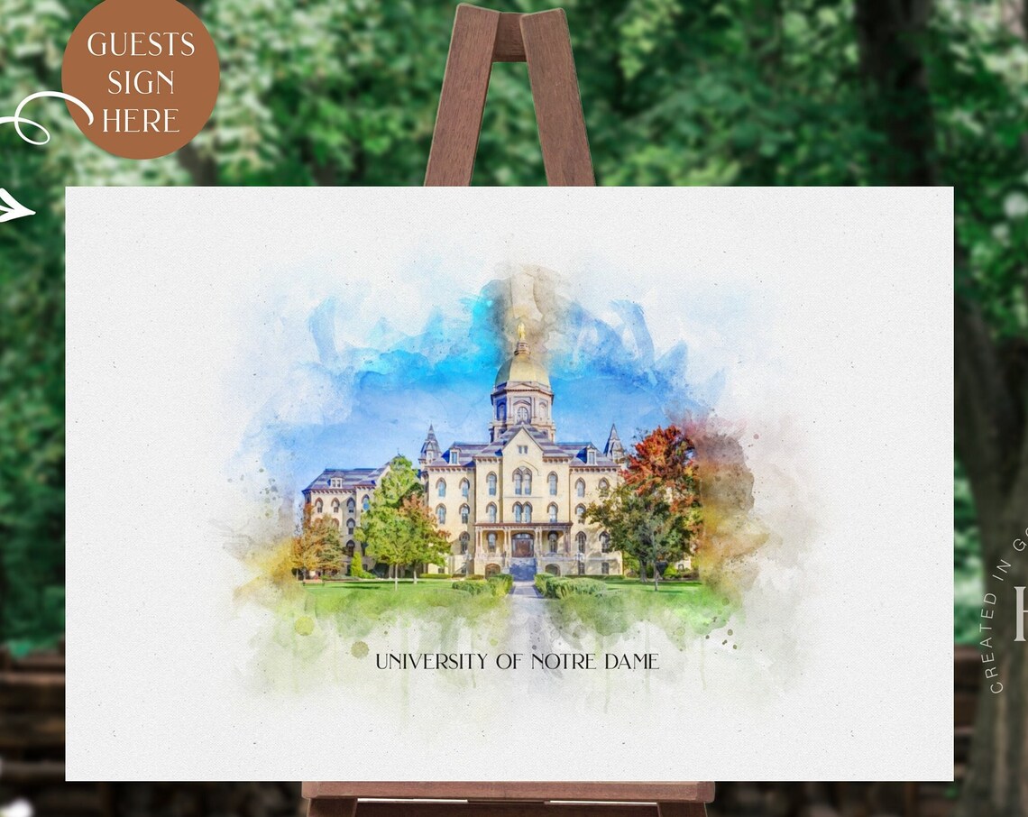 Wedding Welcome Sign, Venue Illustration Art Print