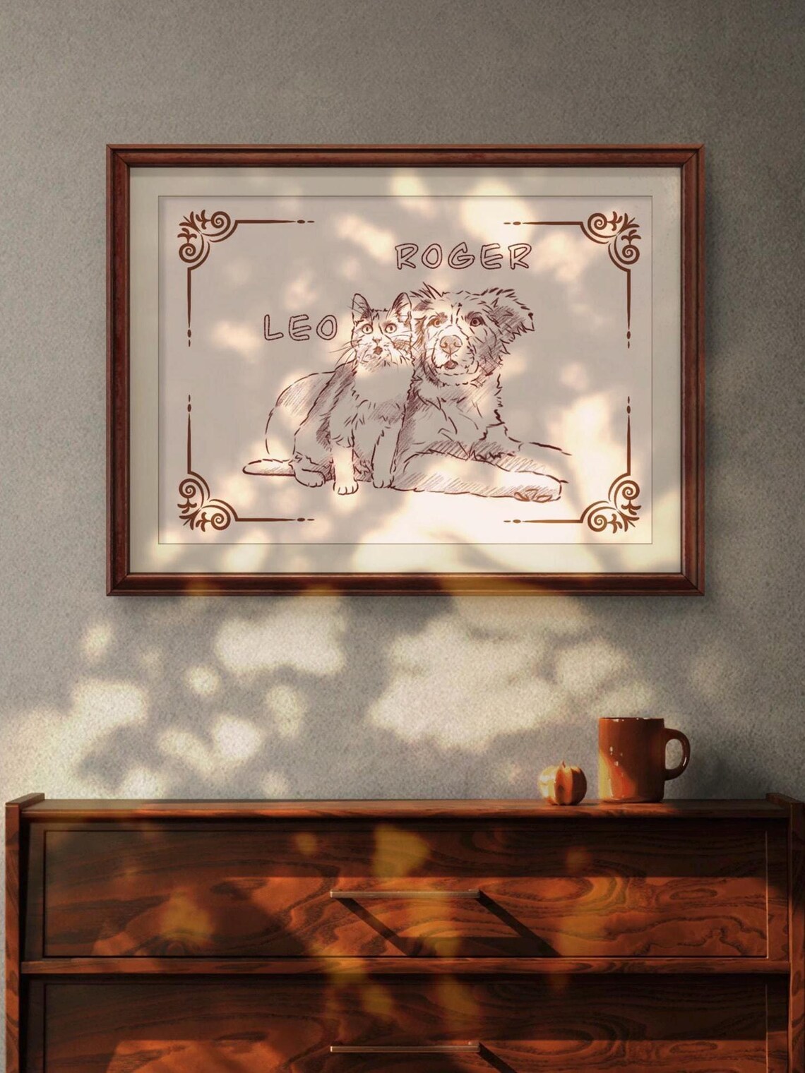 Custom Pet Portrait From Photo, Cat Loss Gift - Image 2