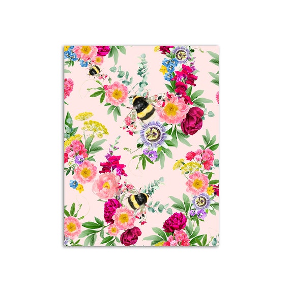 Mixed Bee Wallpaper Sample, Home Decor