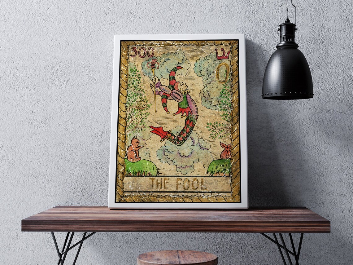 The Fool Tarot Card Wall Art Print Tarot Card The Fool Tarot Card Print Tarot Print Tarot Card Wall Art Tarot Card Art Print - Image 2