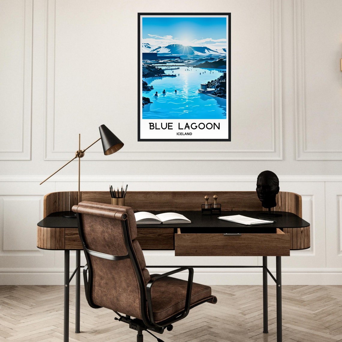 Blue Lagoon Iceland Geothermal Spa Milky Water Travel Poster - Image 2