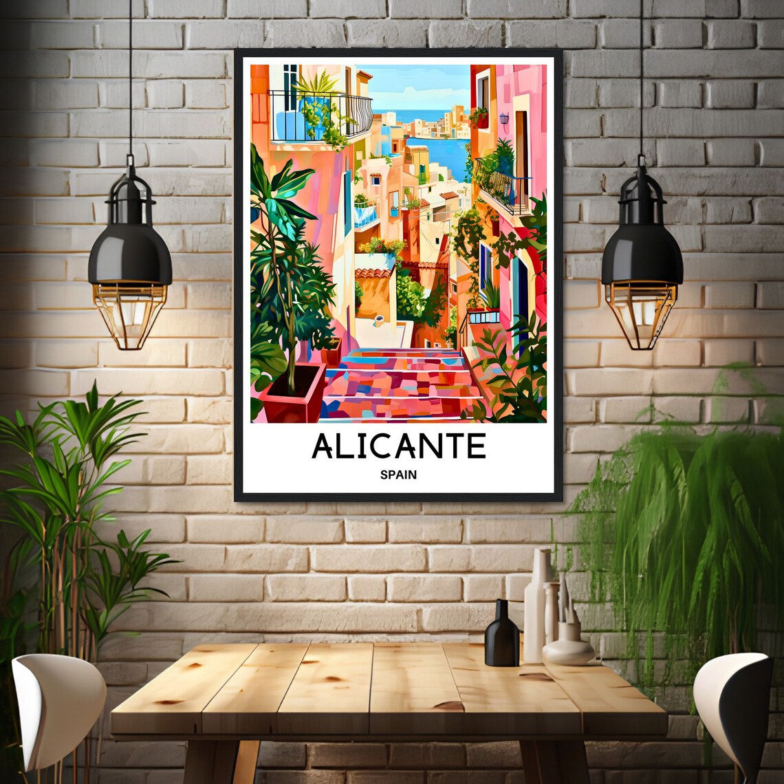 Alicante Travel Poster, Spain Lover Desk Decor - Image 3
