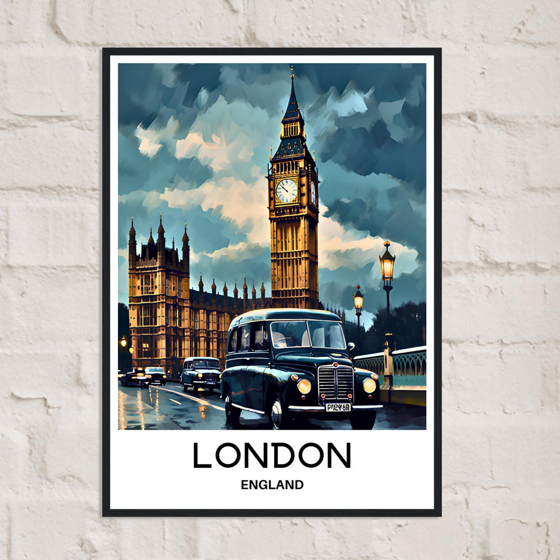 London Travel Print London Poster English Art Print Traveler Gift For England Lover London Wall Art London Home Office Desk Room Decor - Image 2