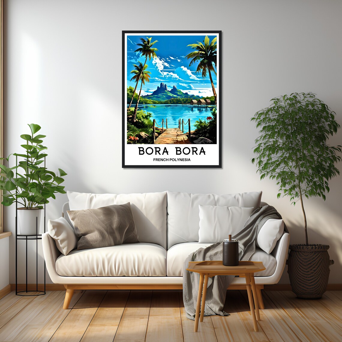 Bora Bora Travel Poster, French Polynesia Art Print - Image 2