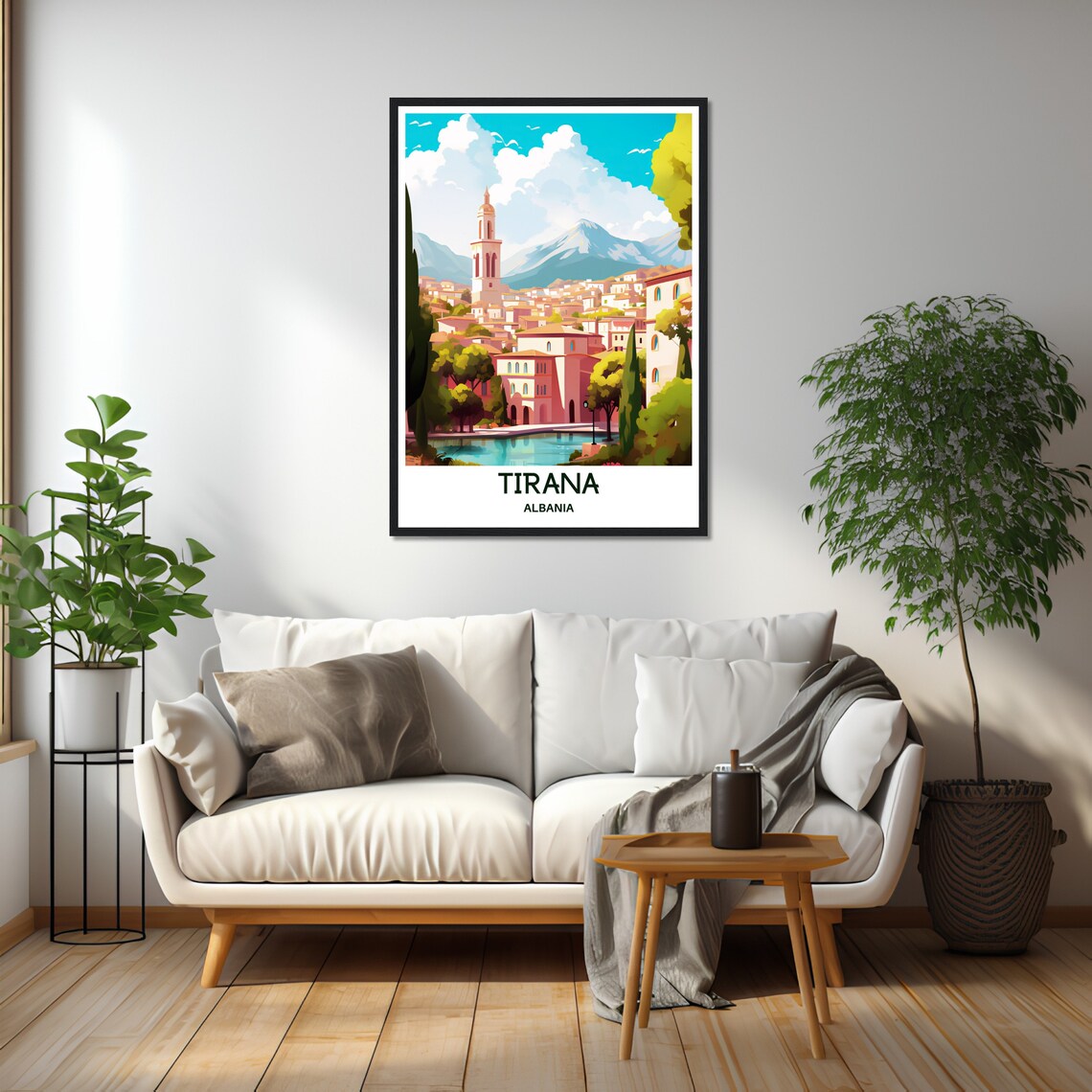 Tirana Travel Poster, Albanian City Art Print - Image 2