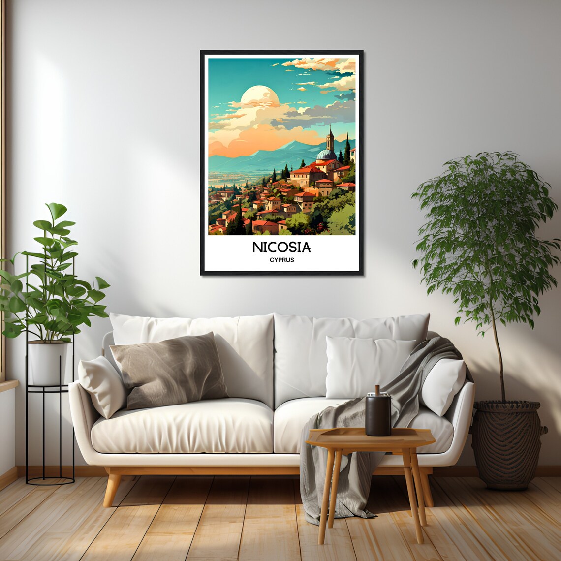 Nicosia Travel Poster, Cyprus City Illustration - Image 2