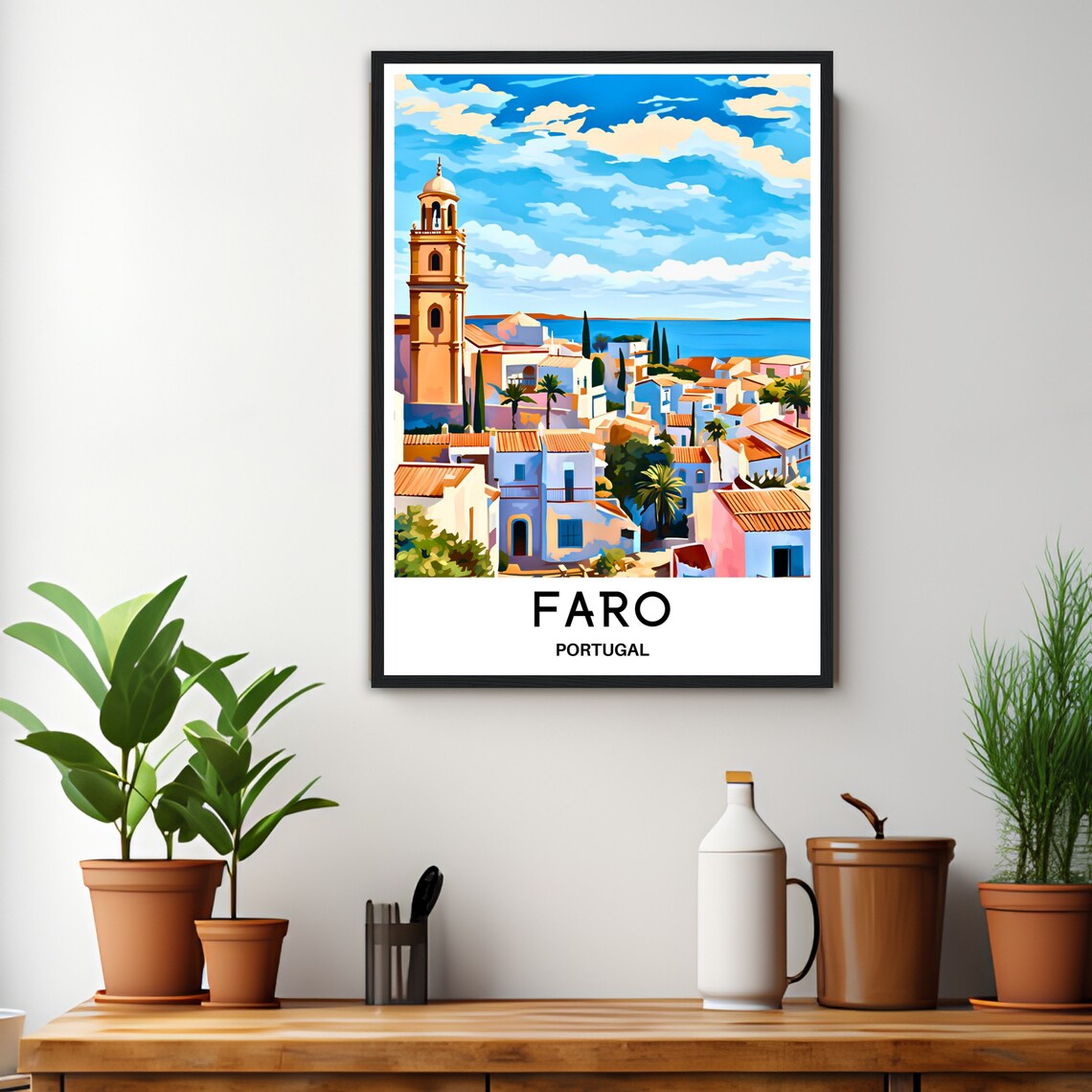 Faro Travel Poster, Portuguese Algarve Art Print - Image 3