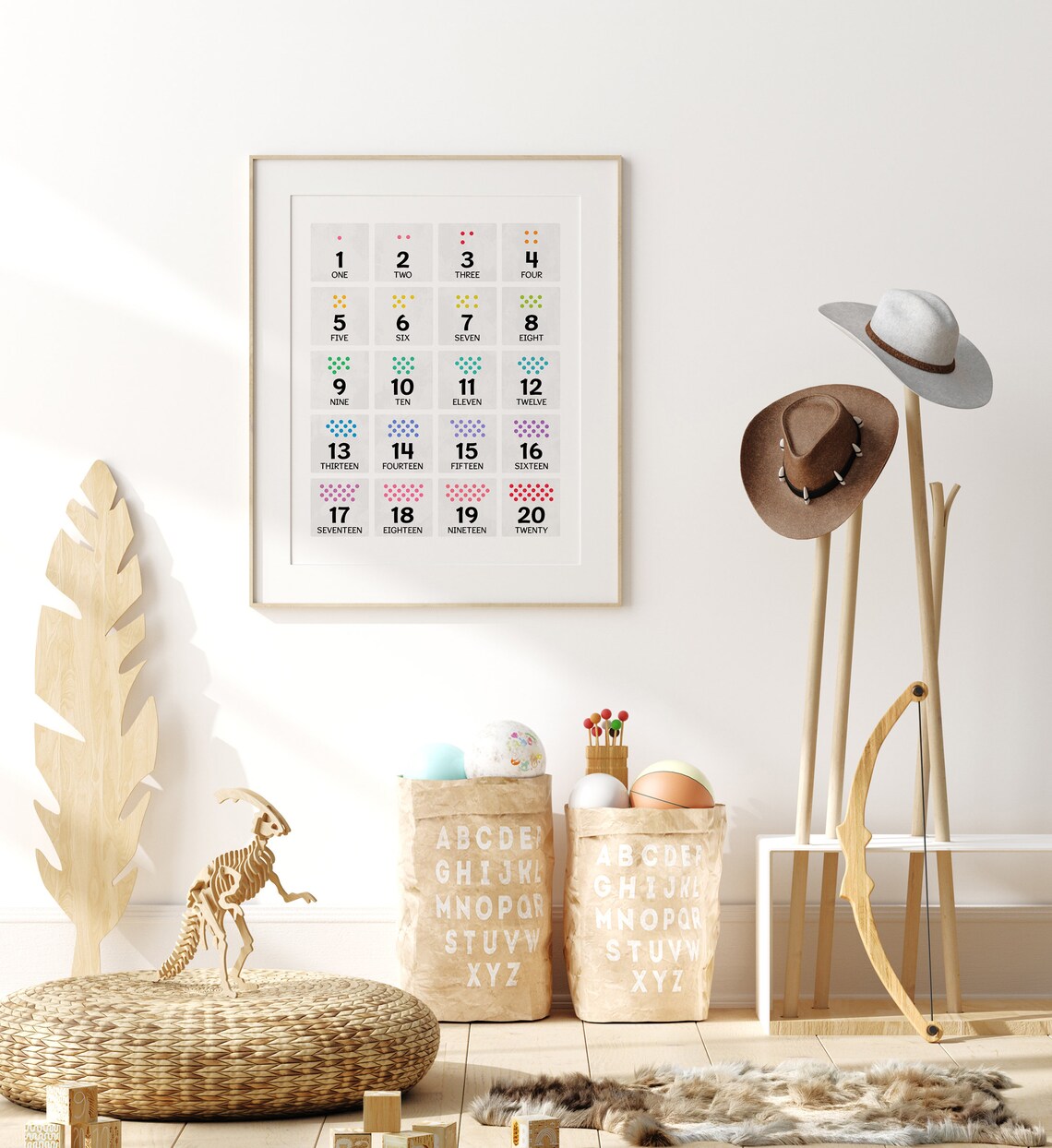Numbers 1-20 Counting Poster, Preschool Classroom Decor - Image 6