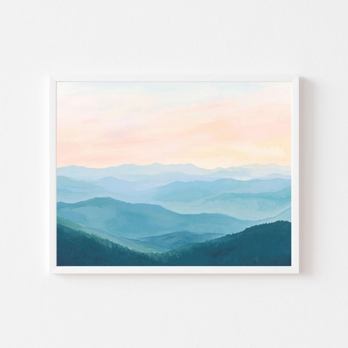 Blue Ridge Mountains Art Print, Appalachian Highlands
