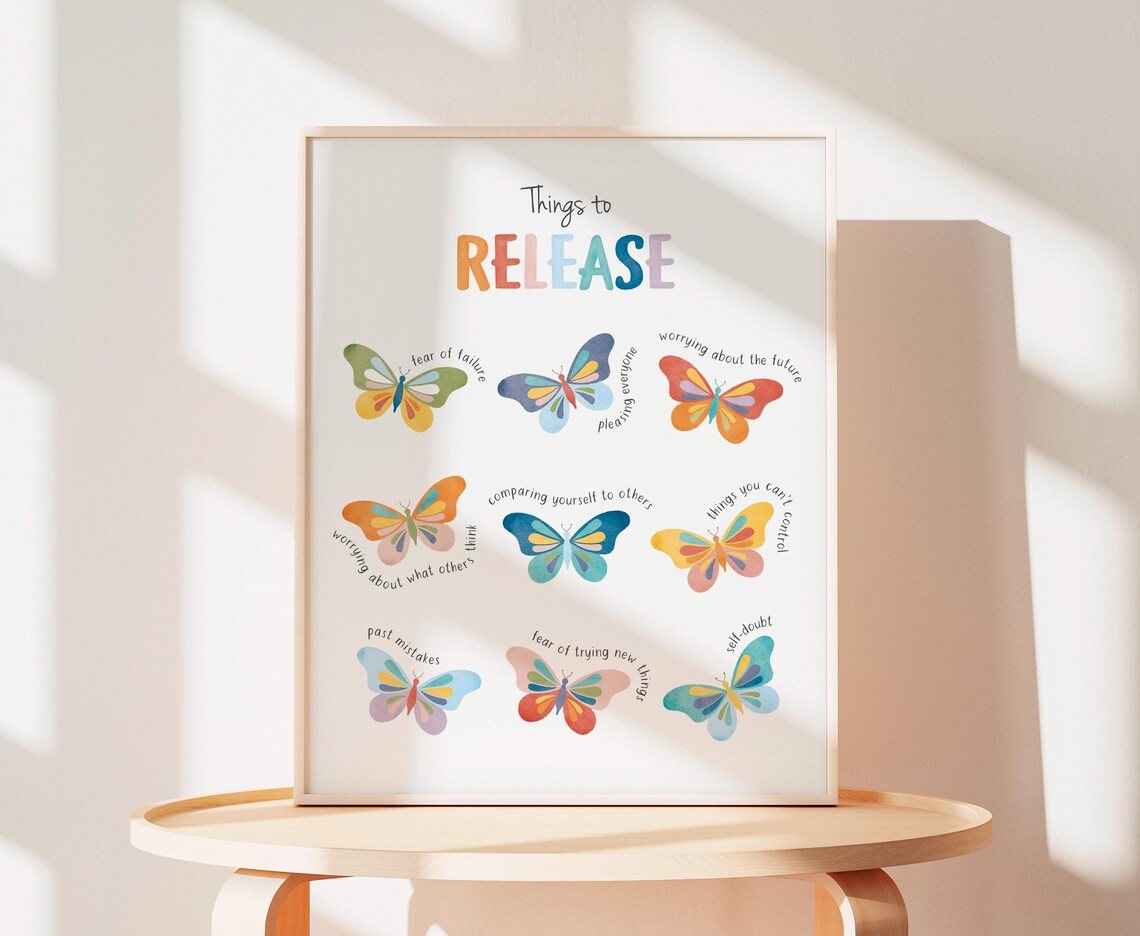 Things To Release Mental Health Therapy Office Poster - Image 4