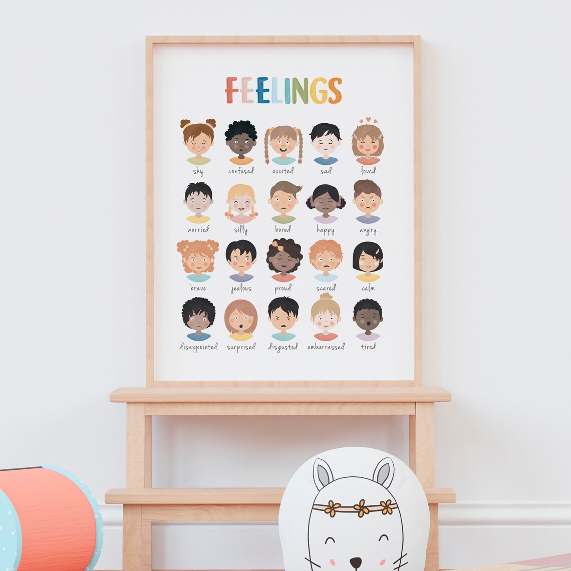 Calm Corner Feelings Chart Posters, Rainbow Classroom - Image 2