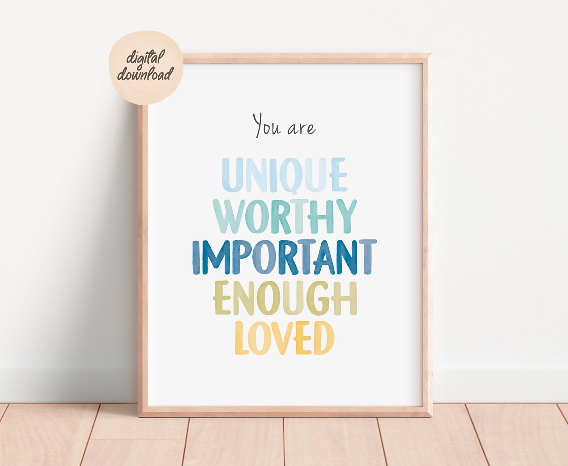 Affirmation Poster Mental Health Office Wall Art Print - Image 6