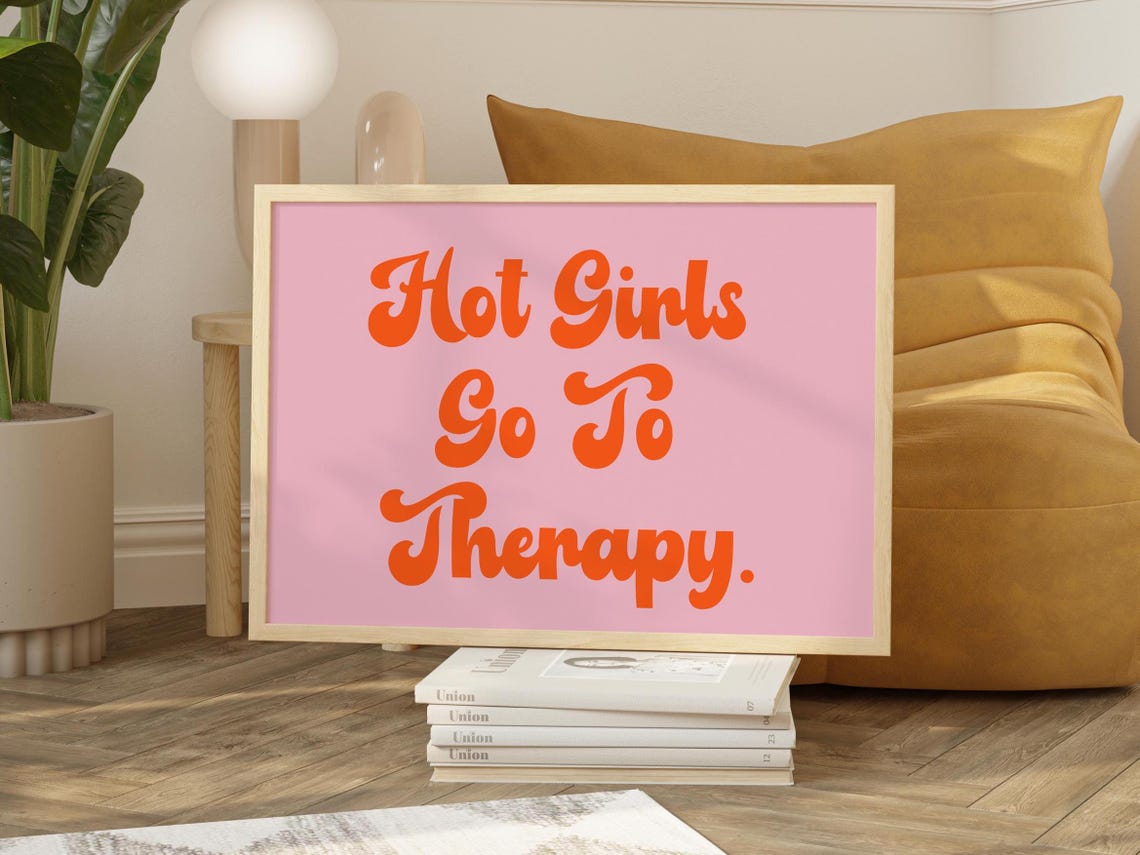 Funny Classic Art Print Hot Girl Shit Quote Trendy Wall Art Prints And Posters Pink Girly Inspirational Bedroom Wall Decor Bathroom Prints