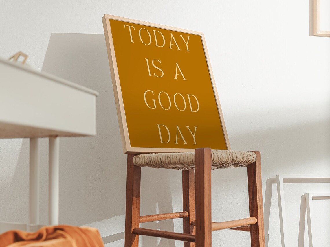 Today Is A Good Day Word Art, Zen Wall Decor - Image 2