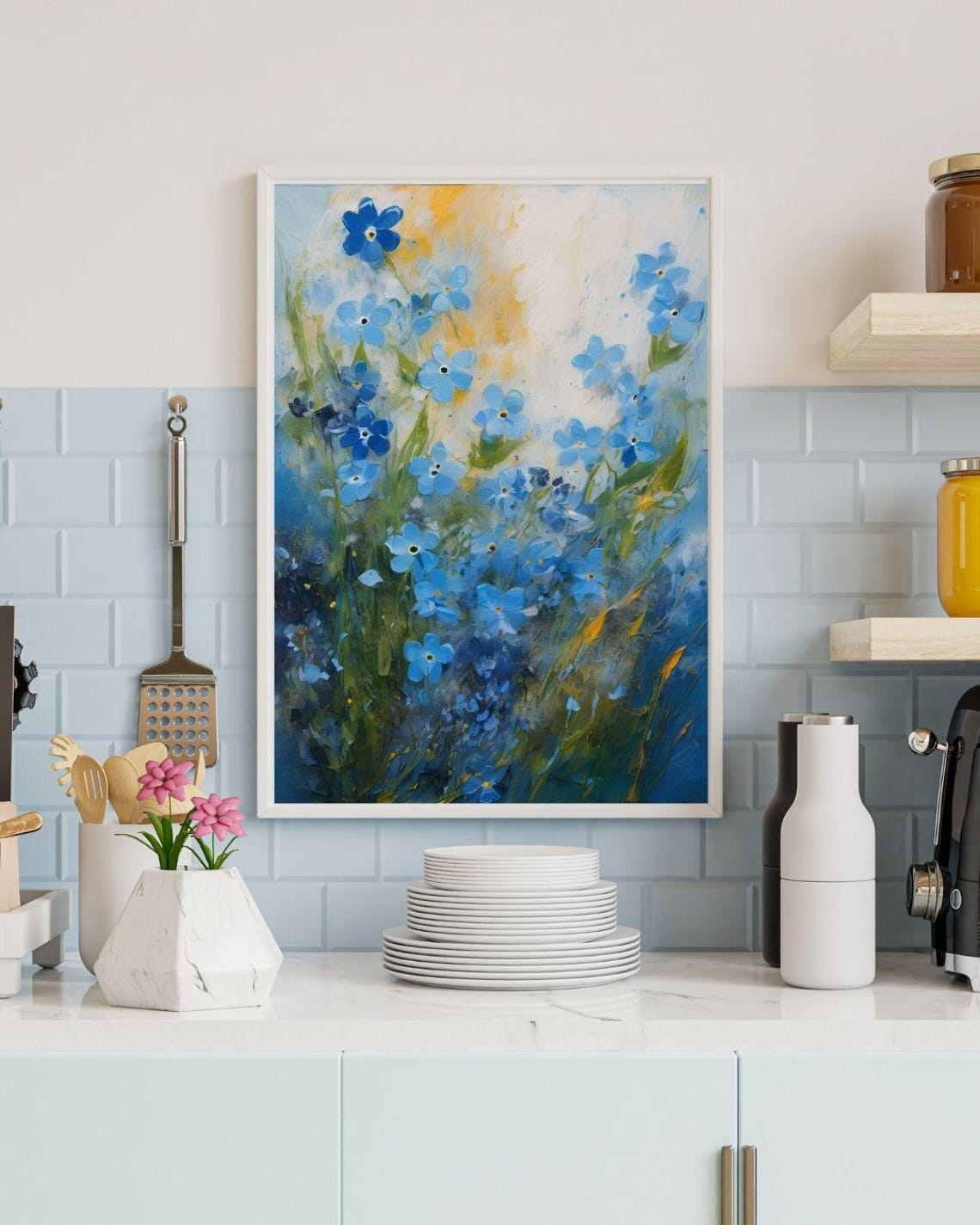 Forget Me Not, Impressionism Wall Art - Image 4
