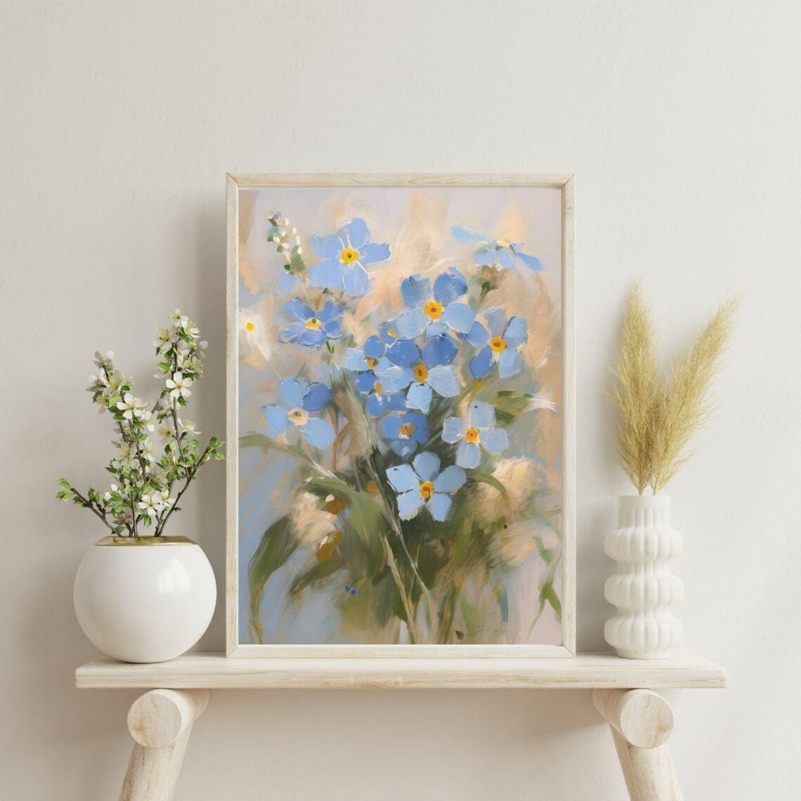 Forget Me Not Impressionism Poster Print