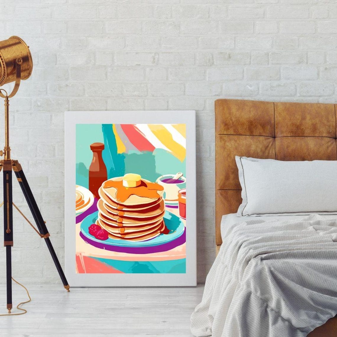 Pancake Kitchen Wall Art Art Abstract Wall Art Art Colourful Art Maximalist Minimalistic - Image 4