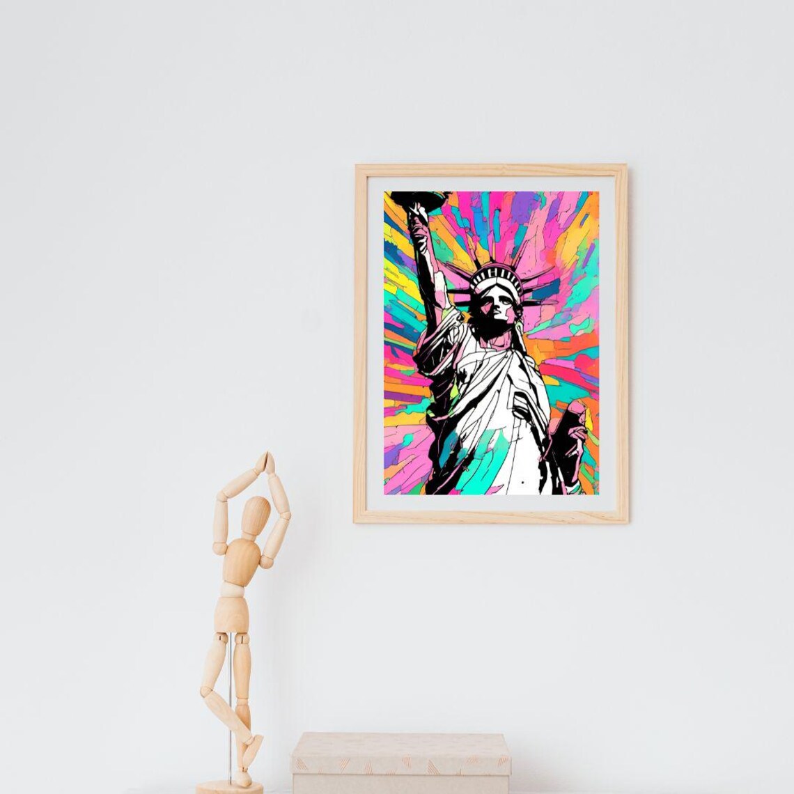 Status Of Liberty Abstract Wall Art, Maximalist - Image 3