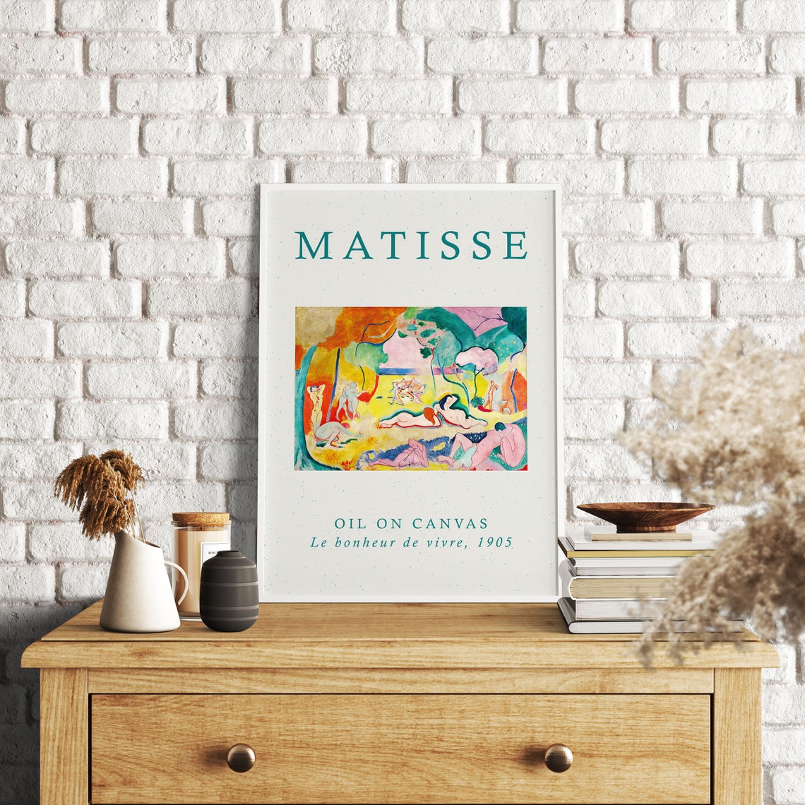 Matisse Le Bonheur De Vivre 1905 Poster Fauvist Landscape Bathers Art - Image 4