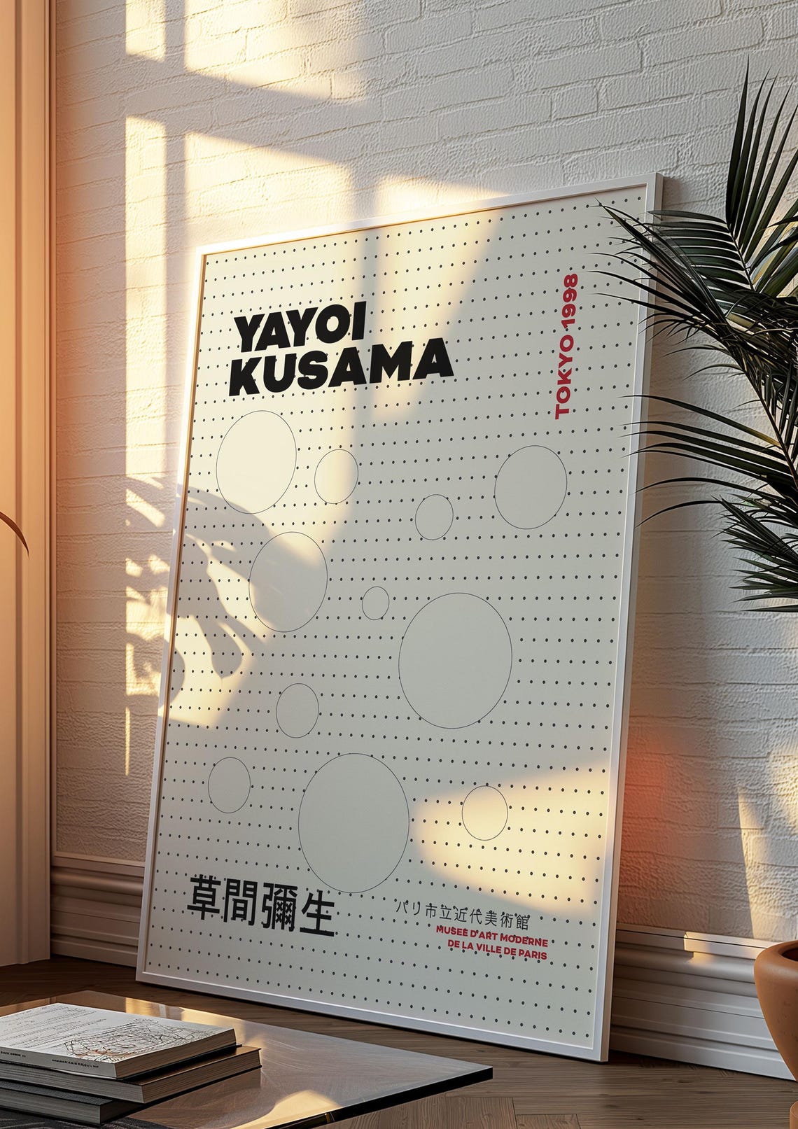 Yayoi Kusama Tokyo 1998 Dotted Circle Pattern Exhibition Poster