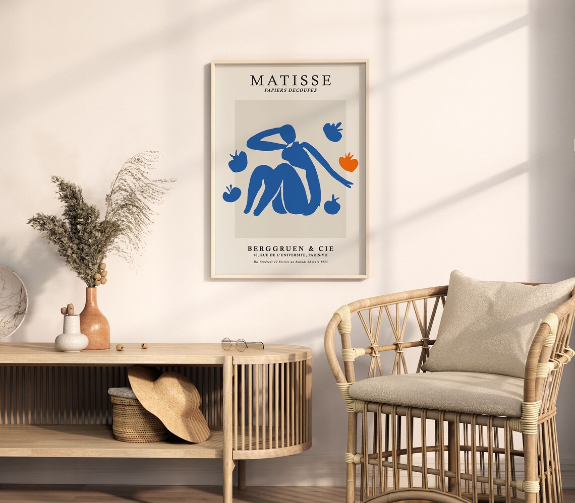 Matisse Blue Nude Paper Cutout Berggruen Paris Exhibition Poster - Image 5
